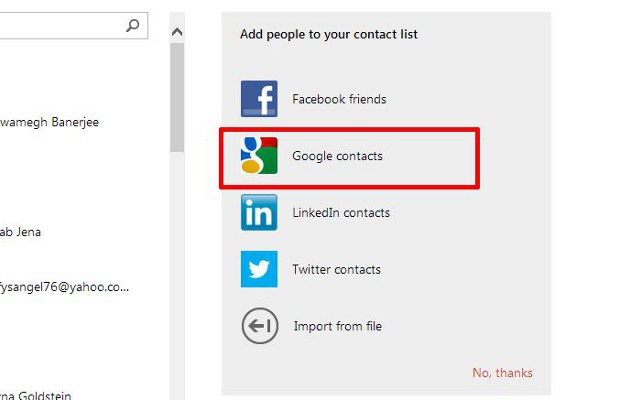 How to sync contacts