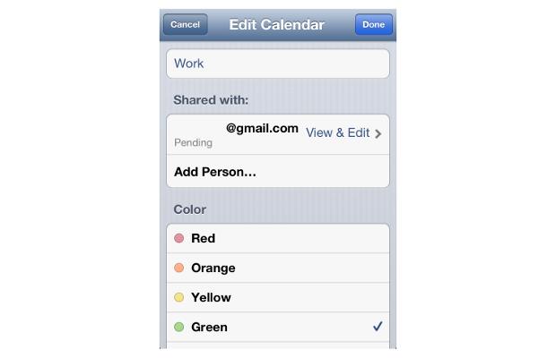 How to share Calendar