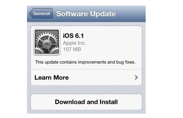 Apple iOS 6.1 update