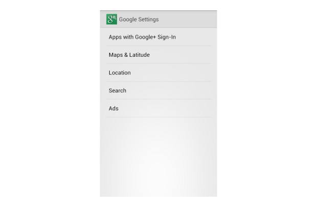 New Google Settings app