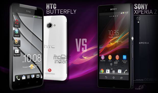 Sony Xperia Z vs HTC Butterfly