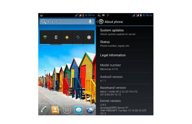 Micromax Canvas II A110 gets Jelly Bean