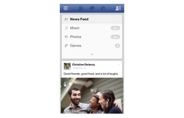 Facebook app for iOS updated