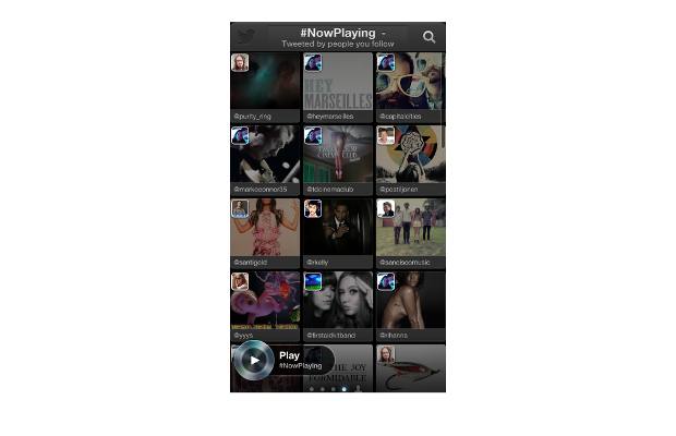 Twitter music app for iOS