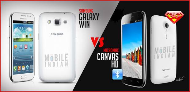 Samsung Galaxy Win Vs Micromax Canvas HD A116