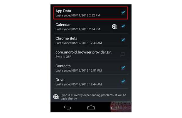 Google to bring App Data sync