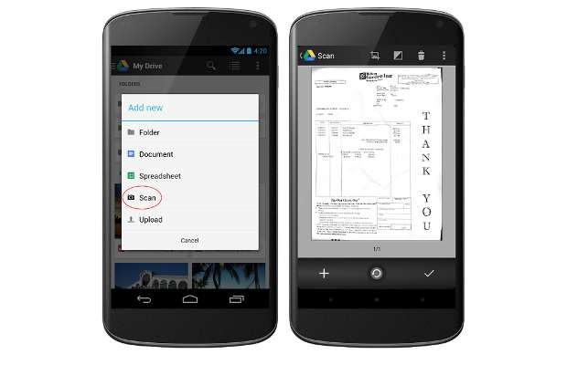 Google Drive app updated