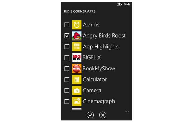 How to set up kids corner in Windows Phone 8