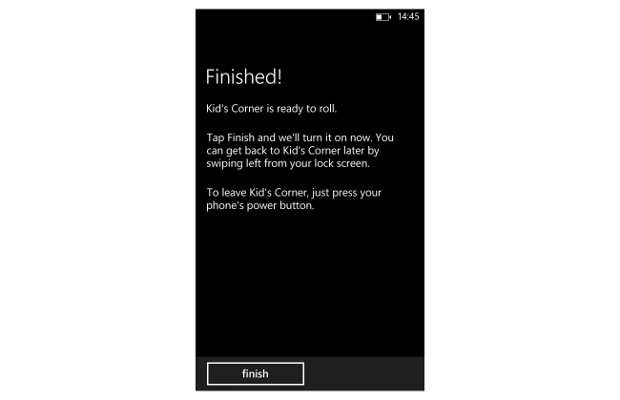 How to set up kids corner in Windows Phone 8