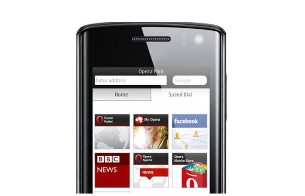 Tata Docomo branded Opera Mini