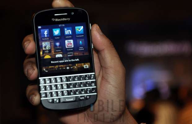 BlackBerry Q10 launch in India