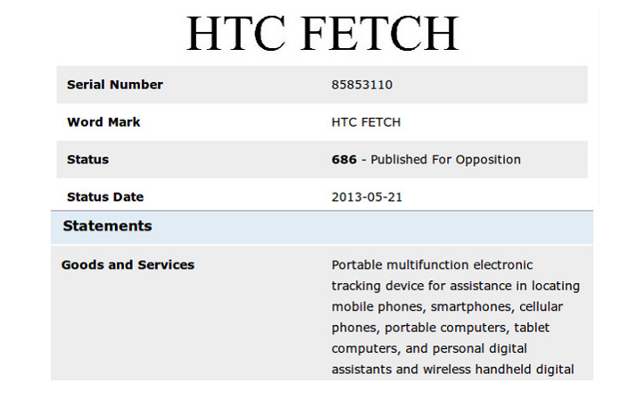 HTC working on device location service dubbed Fetch
