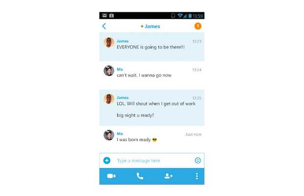 Skype app 4.0 for Android