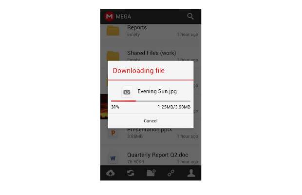 Official MEGA app for Android arrives