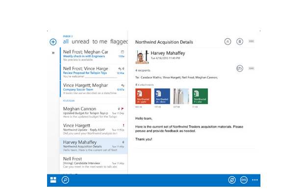 Microsoft Outlook web apps for iOS