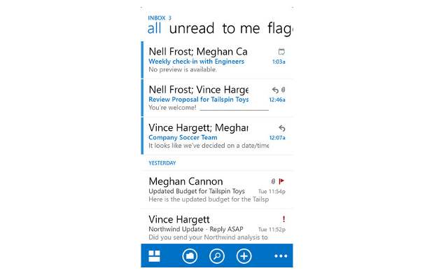 Microsoft Outlook web apps for iOS