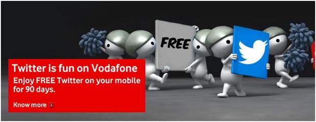 Vodafone announces free Twitter access for all