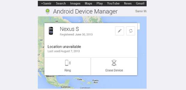 Track and find lost or stolen device with Android Device Manager