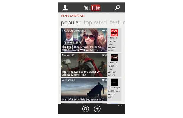 YouTube app arrives for Windows Phone