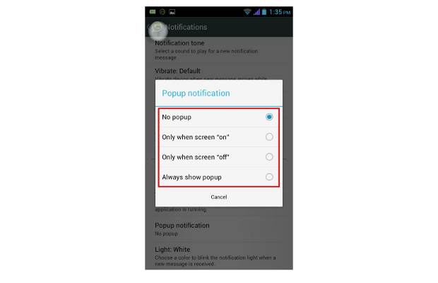 How to manage popup notifications