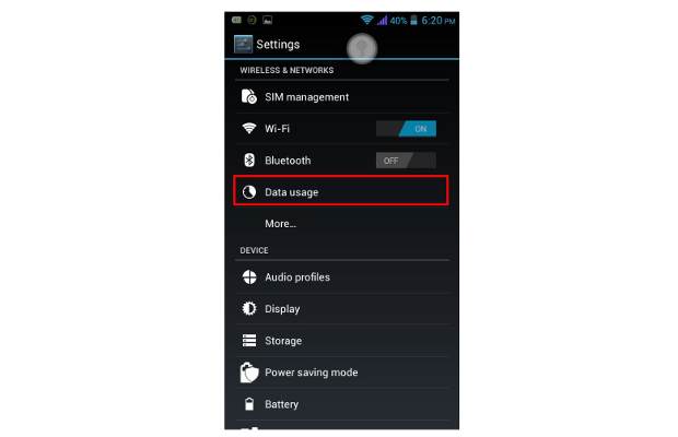 How to disable background mobile data usage