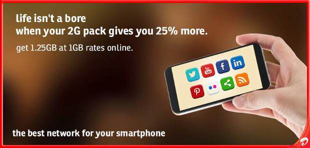 Airtel offering 25% extra data