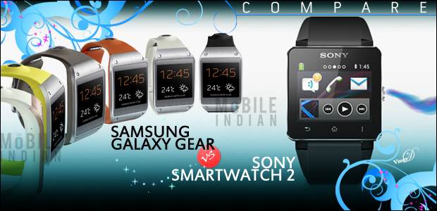 Samsung Galaxy Gear Vs Sony SmartWatch 2