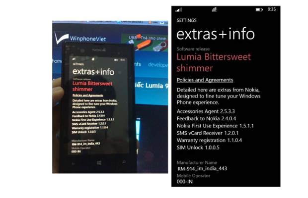 Nokia Lumia Bittersweet Shimmer update