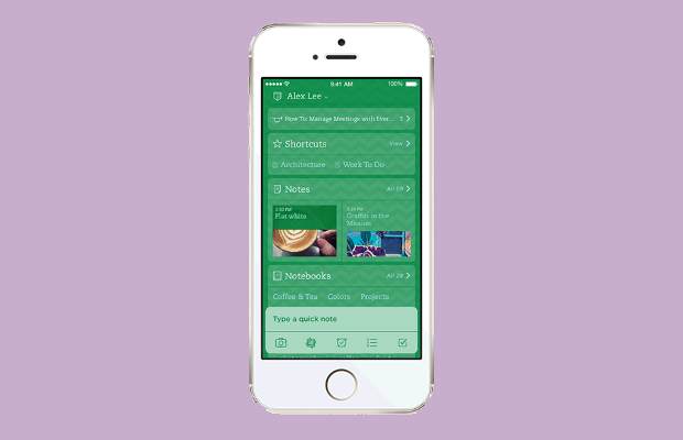 Evernote gets updated for iOS7