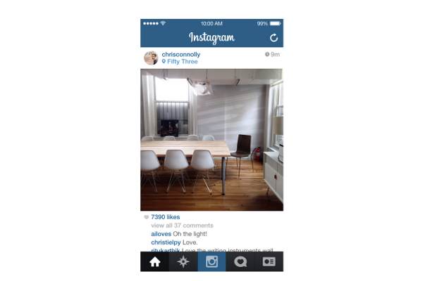 Instagram tweaked for iOS 7