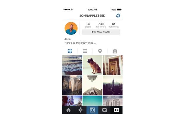 Instagram tweaked for iOS 7