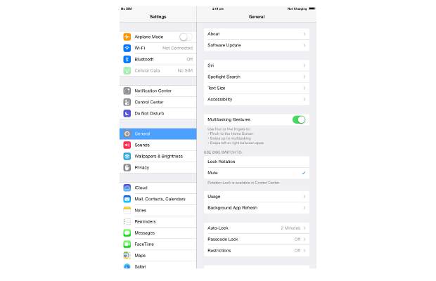 How to change font size on iOS 7