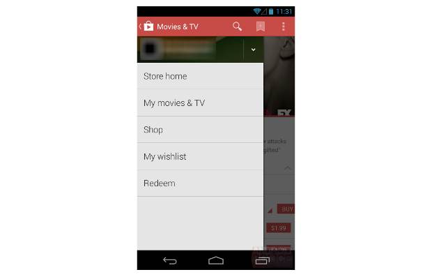 Google Play Store 4.4 user interface leaked