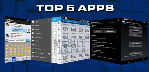 top five apps