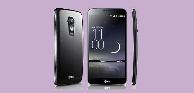 LG unveils G Flex with curved display