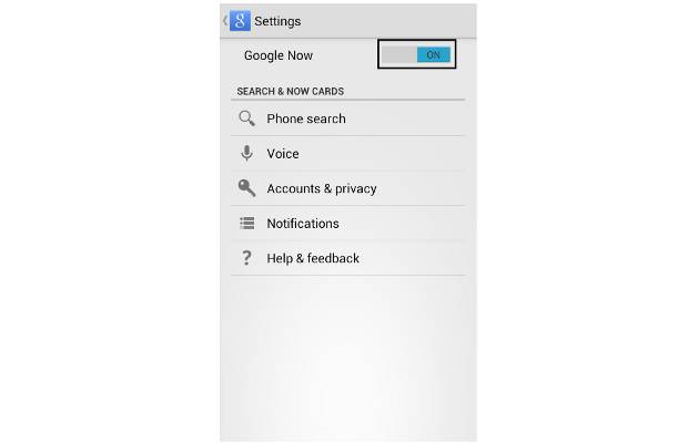 How to disable Google Now on Android