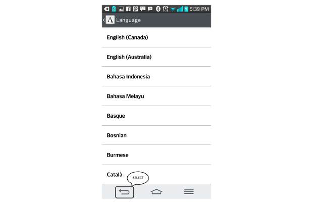 How to change language of Android mobile