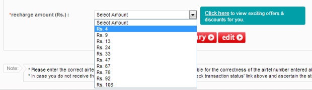 Airtel Sms Pack Chart