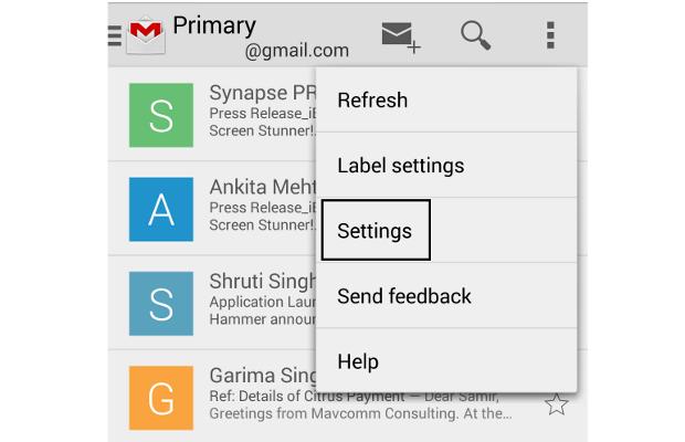 How to stop all inline images in Gmail app