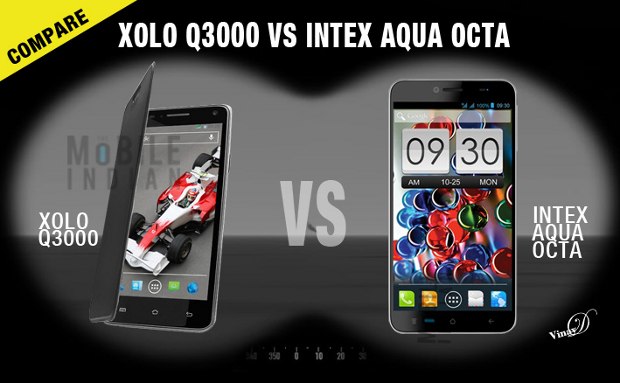 Xolo Q3000 vs Intex Aqua octa