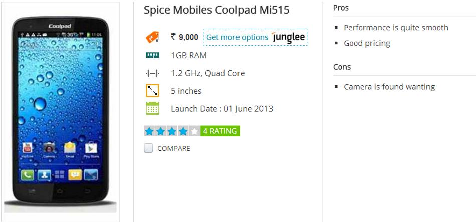 Spice Coolpad Mi-515