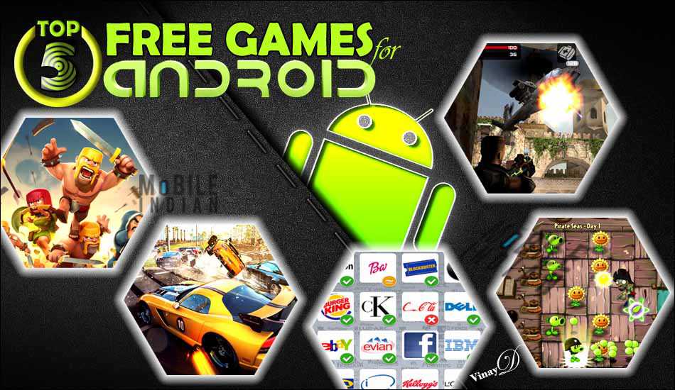 Top 5 Free games for Android