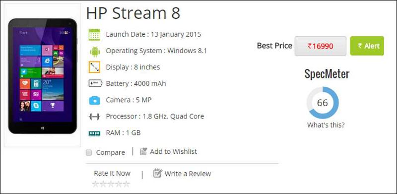 HP Stream 8