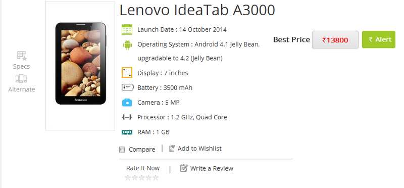 Lenovo IdeaTab A 3000