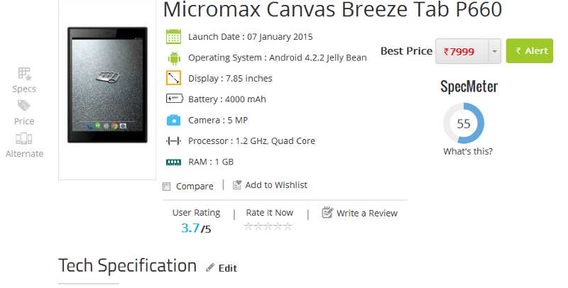 Micromax Canvas P660