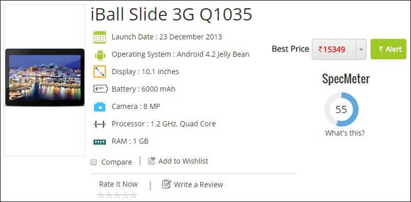 iBall Slide 3G 1035 Q90