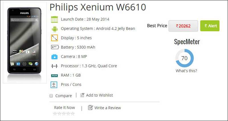 Philips Xenium W6610