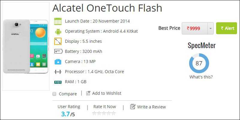 Alcatel OneTouch Flash
