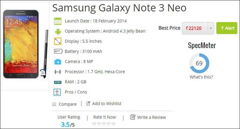 Samsung Galaxy Note 3 Neo