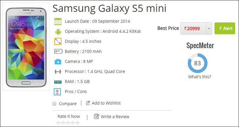 Samsung Galaxy S5 Mini